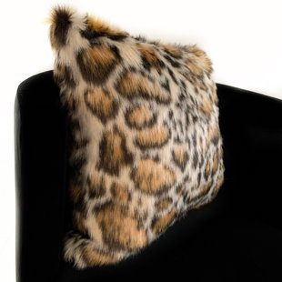 PLUTUS BRANDS Tiger Animal Print Reversible Throw Pillow