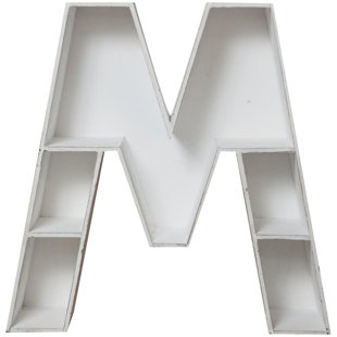 AUGUST GROVE Mailiah Letter Wall Shelf