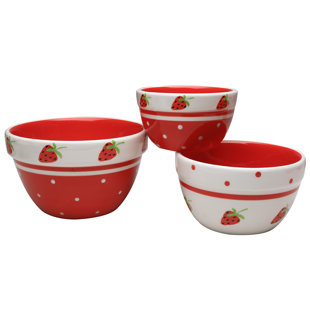 GRACE'S TEA WARE Ceramic Nested Mixing Bowl Set