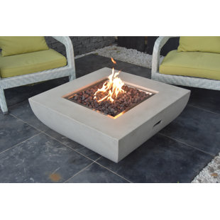 ELEMENTI Westport Concrete Natural Gas Fire Pit Table