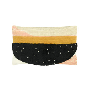 CREATIVE CO-OP Sequined Cotton Throw Pillow