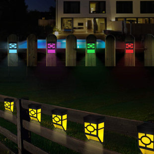 KANSTAR Low Voltage Solar Powered Integrated LED Deck Light Pack (Set of 8)