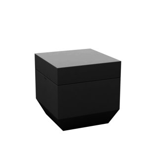 VONDOM Vela - Resin Ottoman - 15.75"x15.75" - Basic