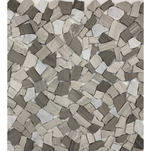 FUSTONE Wood Age Random Sized Pebble Mosaic Wall & Floor Tile