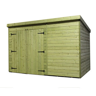 EMPIRE SHEDS LTD 7 Ft. W x 5 Ft. D Shiplap Pent Wooden Shed