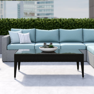 SOURCE FURNITURE Zen Glass Outdoor Coffee Table