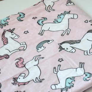 DECOR UR SPACE Pink Minky Fabric Baby Blanket