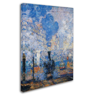 VAULT W ARTWORK Saint Lazare Station by Claude Monet - Print on Canvas
