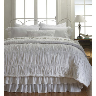 AMITY HOME French Ruffle Rachel 100% Cotton Pillow Sham