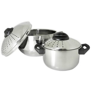 Prime Pacific Stainless Steel 4 Piece Pasta Pot Set