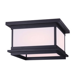 CANARM Black 2 - Bulb Outdoor Flush Mount