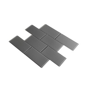 WS TILES® Quality Value Series 3" x 6" Straight Edge Glass Mosaic Subway Tile