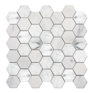 DCOR DESIGN 1" x 1" Marble Mosaic Tile