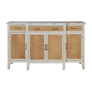 BEACHCREST HOME Sideboard Sagittarius aus Massivholz 134 cm