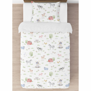 SWEET JOJO DESIGNS Farm Animals Comforter Set
