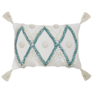 MILLANO HOME Cotton Geometric Lumbar Pillow