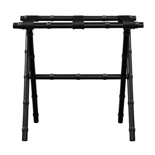 GATE HOUSE FURNITURE Folding Wood Luggage Rack