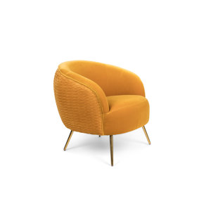 BOLD MONKEY Upholstered Barrel Chair