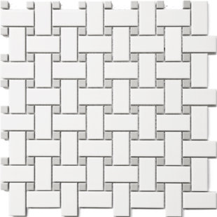 ROCA TILES Basket Weave 12" x 12" Porcelain Mosaic Tile