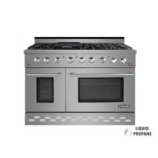 NXR Professional Ranges 48" 7.2 Cubic Feet Smart Gas Free Standing Range with 6 Burners