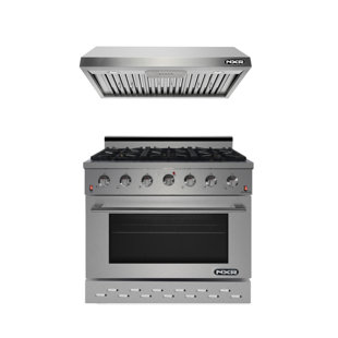 NXR Professional Ranges 36" 5.5 Cubic Feet Gas Free Standing Range