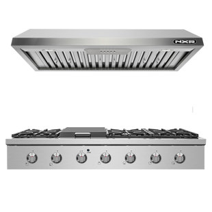 NXR Professional Ranges 2 Piece Kitchen Appliance Package with Gas Cooktop , and Under Cabinet Range Hood