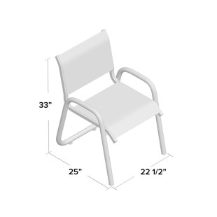 TELESCOPE CASUAL Reliance Outdoor Stacking Dining Armchair