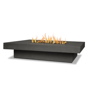 GREYLEIGH™ Geneva Rectangle Concrete Propane Fire Pit Table by Jensen Co.