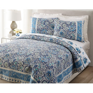 DENA HOME Bisou Floral 100% Cotton Quilt Set