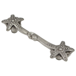 SALO ART DESIGN Sea Star 5 3/64" Center to Center Novelty Pull