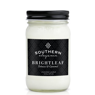 SOUTHERN ELEGANCE CANDLE COMPANY Tobacco And Caramel Scented Jar Candle