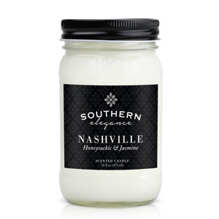 SOUTHERN ELEGANCE CANDLE COMPANY Honeysuckle And Jasmine Scented Jar Candle