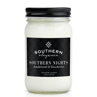 SOUTHERN ELEGANCE CANDLE COMPANY Sandalwood And Gooseberries Scented Jar Candle