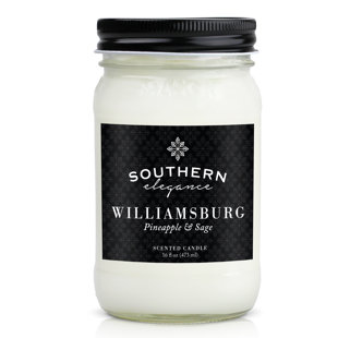 SOUTHERN ELEGANCE CANDLE COMPANY Pineapple And Sage Scented Jar Candle