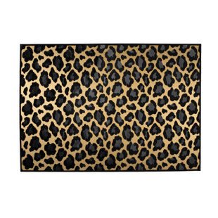 BOLD MONKEY It Is A Wild World Black/Yellow/Gray Rug