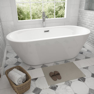 WYNDHAM COLLECTION Soho 68'' x 30.5'' Freestanding Soaking Acrylic Bathtub