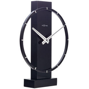 NEXTIME Analogue Wood Quartz Movement / Crystal Tabletop Clock