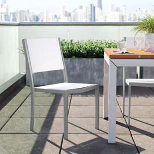 SOURCE FURNITURE Fusion Metal Outdoor Dining Side Chair (Set of 4)