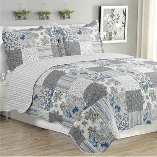 GLORY HOME DESIGN Kim Modern & Contemporary Patchwork Quilt Set