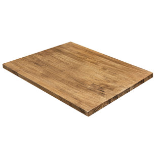 RESTAURANT FURNITURE BY BARN FURNITURE 30'' L x 24'' W Solid Wood Rectangular Square Edge Table Top