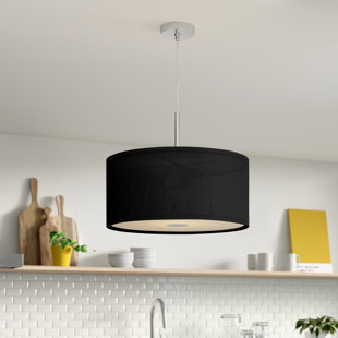 ZIPCODE DESIGN Kiera 3 - Light Polished Chrome Drum Pendant