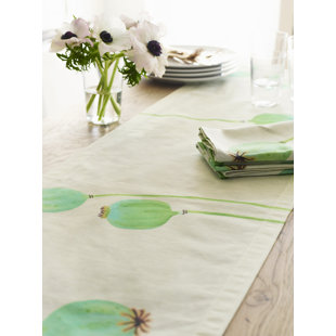 INDIA & PURRY Luxe Rectangle Floral Cotton Table Runner