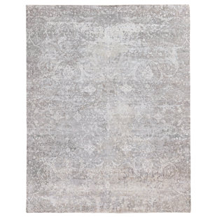 EXQUISITE RUGS Fine Pure Silk Silk Abstract Rug