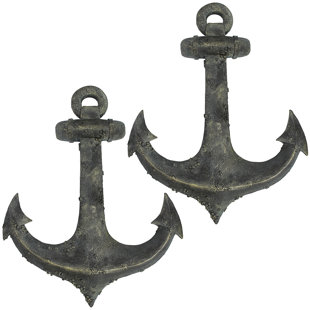 DESIGN TOSCANO Handmade Nautical & Beach Wall Decor on Polyresin (Set of 2)