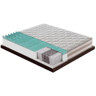 MATERASSIEDOGHE Pocket spring mattress - With 5 cm Memory Foam - 800 springs - Removable cover - 25 cm High - Non