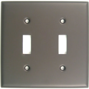 RUSTICWARE No Subject 2 - Gang Toggle Light Switch Standard Wall Plate