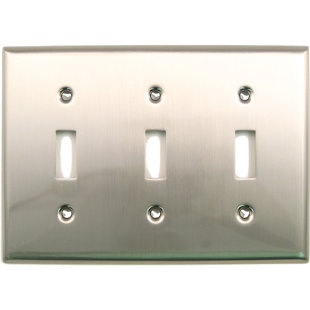 RUSTICWARE No Subject 3 - Gang Toggle Light Switch Standard Wall Plate