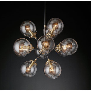 WROUGHT STUDIO™ Nero 12 - Light Sputnik Sphere Chandelier
