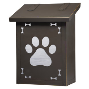 AMERICA'S FINEST LIGHTING COMPANY Dog Paw Wall Mounted Mailbox