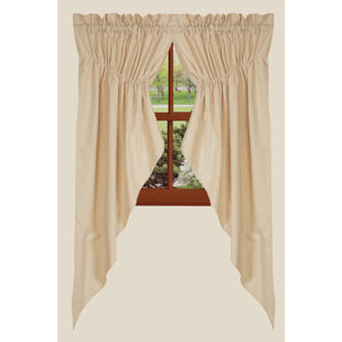HOME COLLECTION BY RAGHU Cotton Swag 72'' W Window Valance in